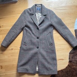Abercrombie & Fitch houndstooth dad coat